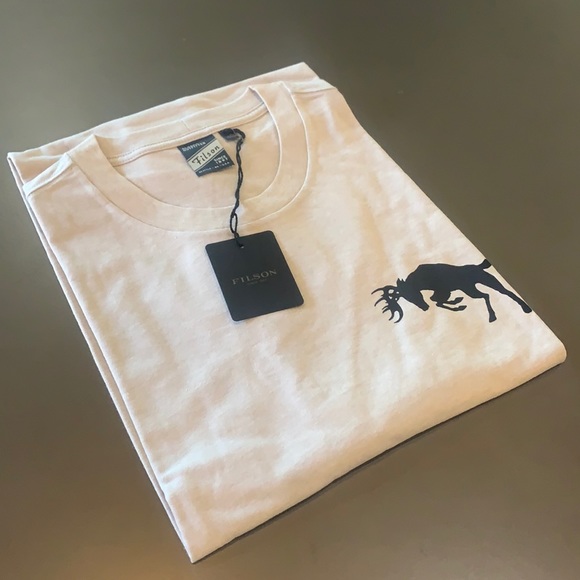 C.C. Filson Buckshot T-Shirt, TanHeather NEW - Picture 1 of 5